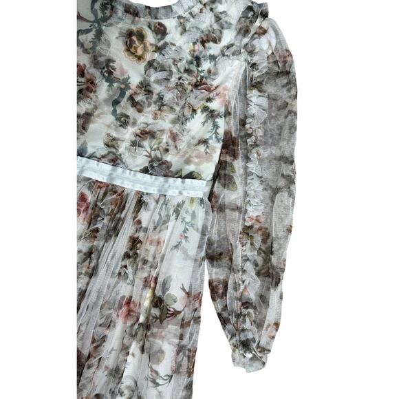 Needle & Thread Kids Sz 5 Yrs Garland Flora Dress Floral English Royal Elegance - Picture 4 of 14